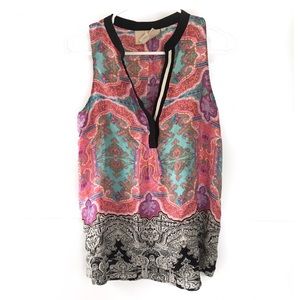 Anthropologie Vanessa Virginia Finn Paisley Tank